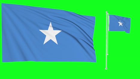 Green-Screen-Waving-Somalia-Flag-or-flagpole